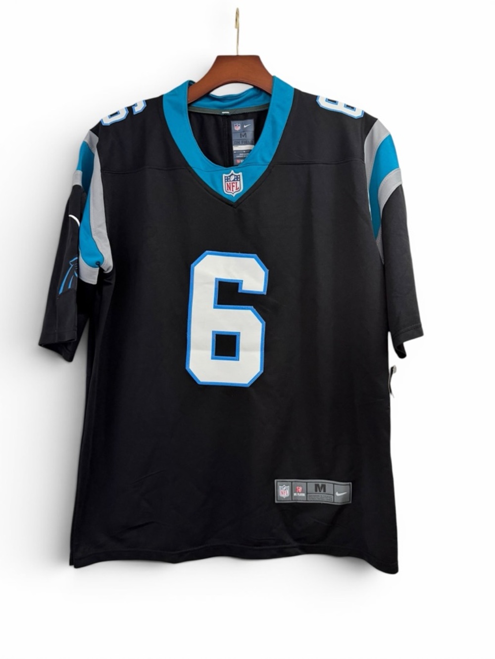 NFL Carolina Panthers #6 Black & Blue Men's Jersey